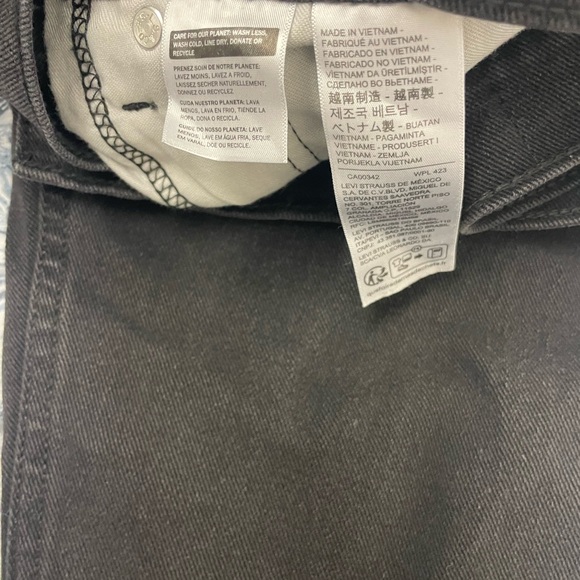 Levi's Men's Slim Black Jeans NV - Picture 9 of 13